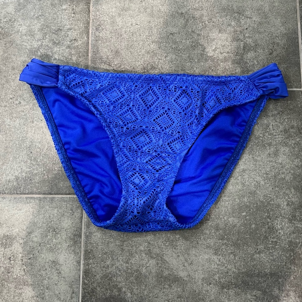 Blue bikini bottoms